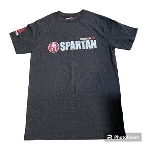 Reebok Spartan gray race short sleeved T shirt sprint finisher 2017, Small.